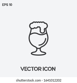 Beer vector icon illustration. Ui/Ux. Premium quality.