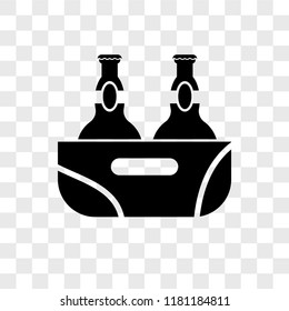 Beer vector icon isolated on transparent background, Beer logo concept