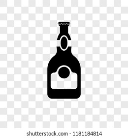 Beer vector icon isolated on transparent background, Beer logo concept