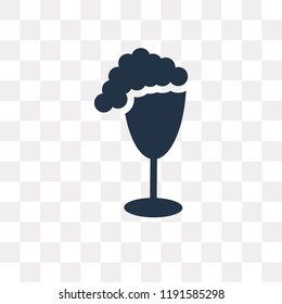 Beer vector icon isolated on transparent background, Beer transparency concept can be used web and mobile