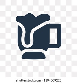 Beer vector icon isolated on transparent background, Beer transparency concept can be used web and mobile