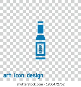 icono del vector de cerveza en un fondo abstracto