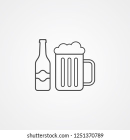 Beer vector icon sign symbol