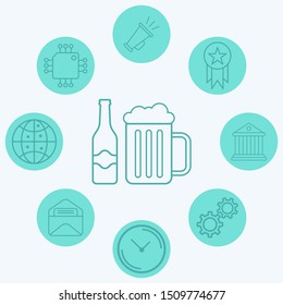 Beer vector icon sign symbol