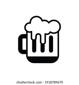 Bier Vector Icon Stil Illustration. EPS10-Datei