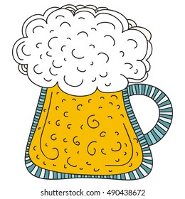 Beer. Vector illustration.