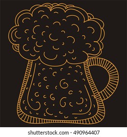 Beer. Vector illustration.