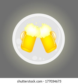 Beer vector illustration background