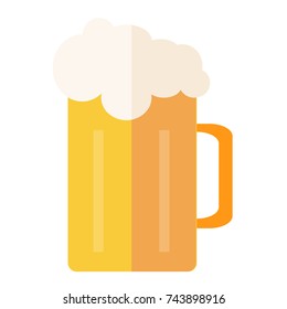 Beer vector illustration. Doodle style. Design, print, logo, decor, textile, paper.