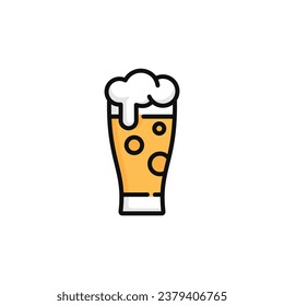Beer vector illustration isolated on white background. Beer icon