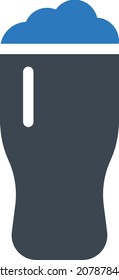 beer Vector illustration on a transparent background. Premium quality symbols. Glyphs  vector icon for concept and graphic design.