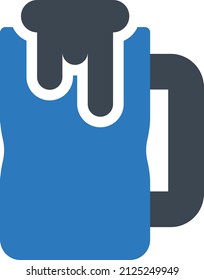 ilustración del vector de cerveza en un fondo transparente. Símbolos de calidad premium. Icono vector glifos para concepto y diseño gráfico.