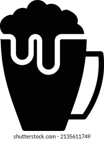 beer Vector illustration on a transparent background. Premium quality symbols. Glyphs  vector icon for concept and graphic design.