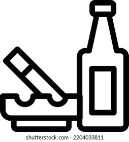 beer  Vector illustration on a transparent background. Premium quality symmbols. Thin line vector icons for concept and graphic design.