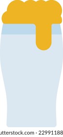 Bier-Vektorgrafik auf transparentem Hintergrund. Hochwertige Symbole. Zeilenfarbige Vektorsymbole für Konzept und Grafikdesign. 
