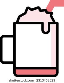 ilustración del vector de cerveza en un fondo transparente. Símbolos de calidad superior. Iconos vectoriales de color de línea para el concepto y el diseño gráfico.