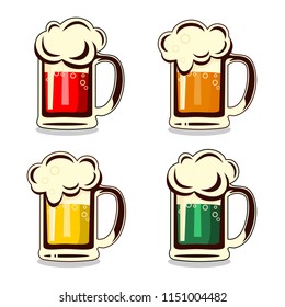 Beer vector label.