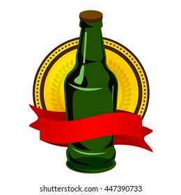 Beer vector label logo