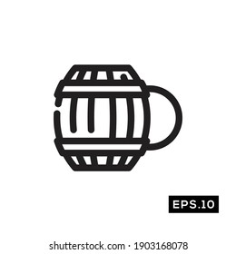 Beer Vector. Beer Line Vector