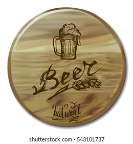 beer vector logo lettering