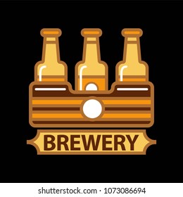 Beer vector logo template design