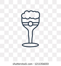 Beer vector outline icon isolated on transparent background, high quality linear Beer transparency concept can be used web and mobile