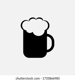 beer. vector Simple modern icon design illustration.