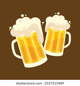 Beer Vector, beer Toast Vector Image, Beer Splash Vector, Beer Glass Toast Vector, Glass Toast.