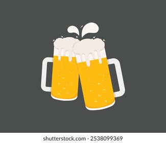 
Beer Vector, beer Toast Vector Image, Beer Splash Vector, Beer Glass Toast  making cheers. Glass Toast.