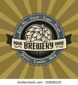 beer vintage ale oktoberfest logos retro styled label of brew artistic as a pattern of advertising editable layered vector beer vintage ale oktoberfest logos classical holiday froth ritual real isolat