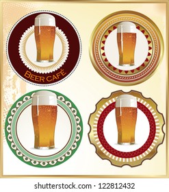 Beer vintage label design