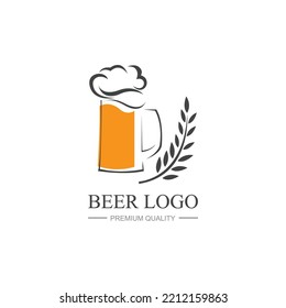 Beer Vintage Logo Design Template Inspiration Vector Illustration