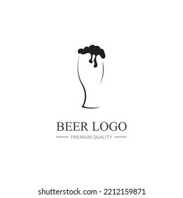 Beer Vintage Logo Design Template Inspiration Vector Illustration