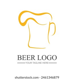 Beer Vintage Logo Design Template Inspiration Vector Illustration