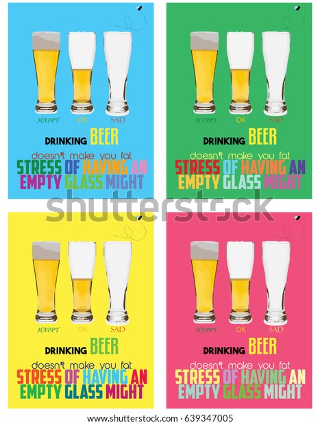 Beer Wallpaper Stress Fat Real Stock Vector Royalty Free