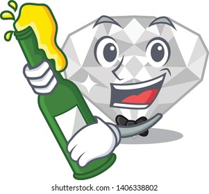 With beer white diamond in the character  