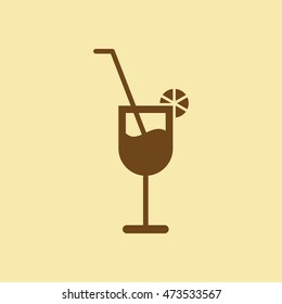 Beer or Wine Glass Icon.