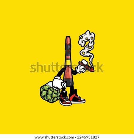 beer wine vector bottle smoking joint weed bud nug cannabis 