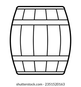 Beer wooden barrel. Beer festival or Oktoberfest.