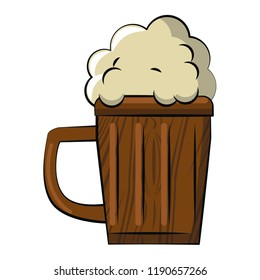 Beer wooden cup