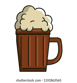 Beer wooden cup