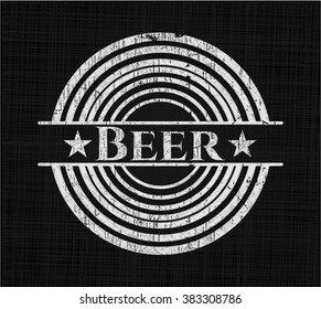 Beer written on a chalkboard