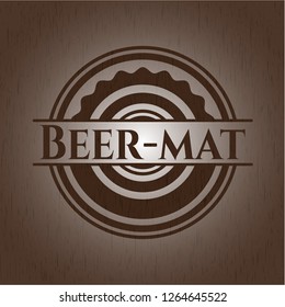 Beer-mat wood signboards