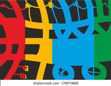 Beer.Night club abstract compositions.