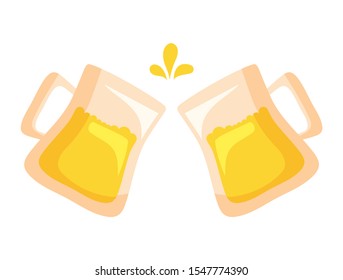 beers jars drink isolated icon vector illustration design