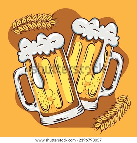beers jars with ears of barley