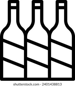 Beers single vector line icon