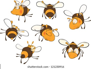 Bees.  Cartoon