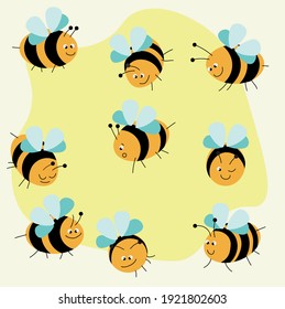 bees fly in search of flowers