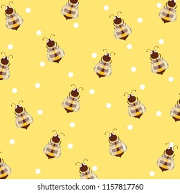 Bees and honey background